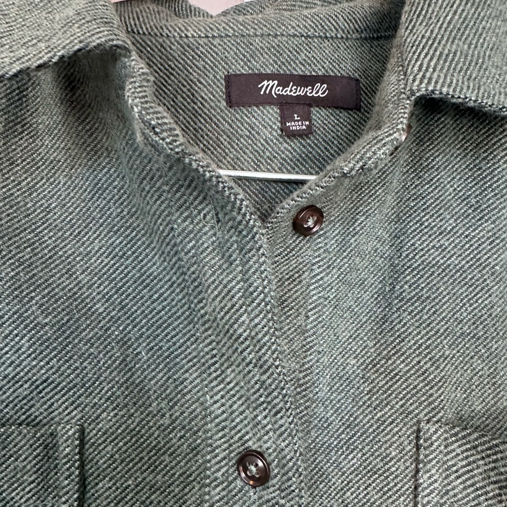 Madewell Oversized Flannel Button Down Shirt